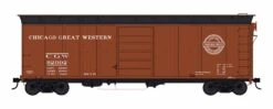 Bowser HO 42844 40' Box Car, Chicago Great Western #92009