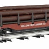 Williams By Bachmann O 47928 Operating Log Dump Car, Yellow Pine Lumber Company #91