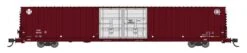 Bluford Shops N 86605 86' Auto Parts Double Door Box Car, Santa Fe #36691