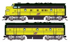 Walthers Mainline HO 910-19969 EMD F7 Locomotive A/B Set, Chicago And North Western #402/411