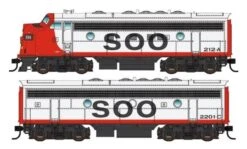 Walthers Mainline HO 910-19979 EMD F7 Locomotive A/B Set, Soo Line #212A/2201C