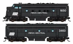 Walthers Mainline HO 910-19984 EMD F7 Locomotive A/B Set, Penn Central #1675/3479