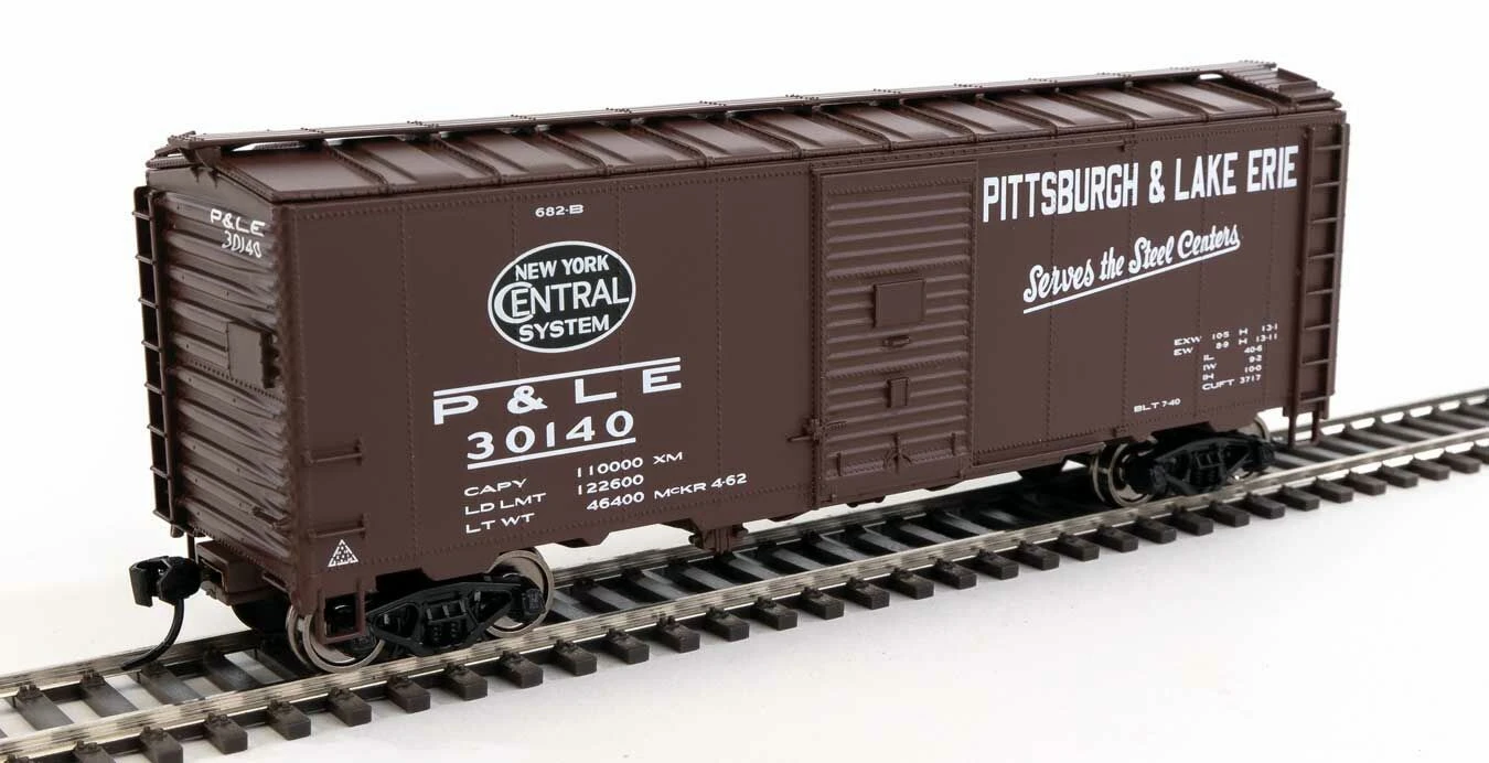 Walthers Mainline HO 910-2736 40' AAR Modified 1937 Box Car, New York Central/Pittsburgh And Lake Erie #30175 1 Walthers Mainline HO 910-2736 40' AAR Modified 1937 Box Car, New York Central/Pittsburgh And Lake Erie #30175