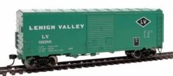 Walthers Mainline HO 910-45010 40' ACF Modernized Welded Box Car, Lehigh Valley #66186