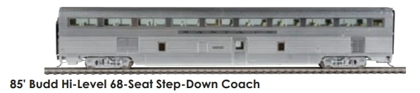 Walthers Proto HO 920-9642 Deluxe Edition Set 1 85' 68-Seat Step Down Coach, Santa Fe #532 1 Walthers Proto HO 920-9642 Deluxe Edition Set 1 85' 68-Seat Step Down Coach, Santa Fe #532