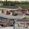 Walthers Cornerstone HO 933-3538 Modern Travel Center Kit (Four Structures)