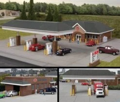 Walthers Cornerstone HO 933-3538 Modern Travel Center Kit (Four Structures)