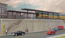 Walthers Cornerstone HO 933-4563 Elevated Commuter Station Kit