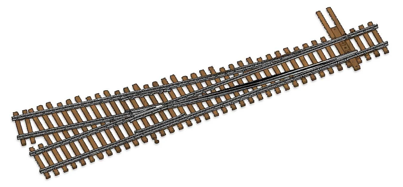 Walthers Track HO 948-10016 Code 100 Nickel Silver #5 Turnout, Right Hand 1 Walthers Track HO 948-10016 Code 100 Nickel Silver #5 Turnout, Right Hand