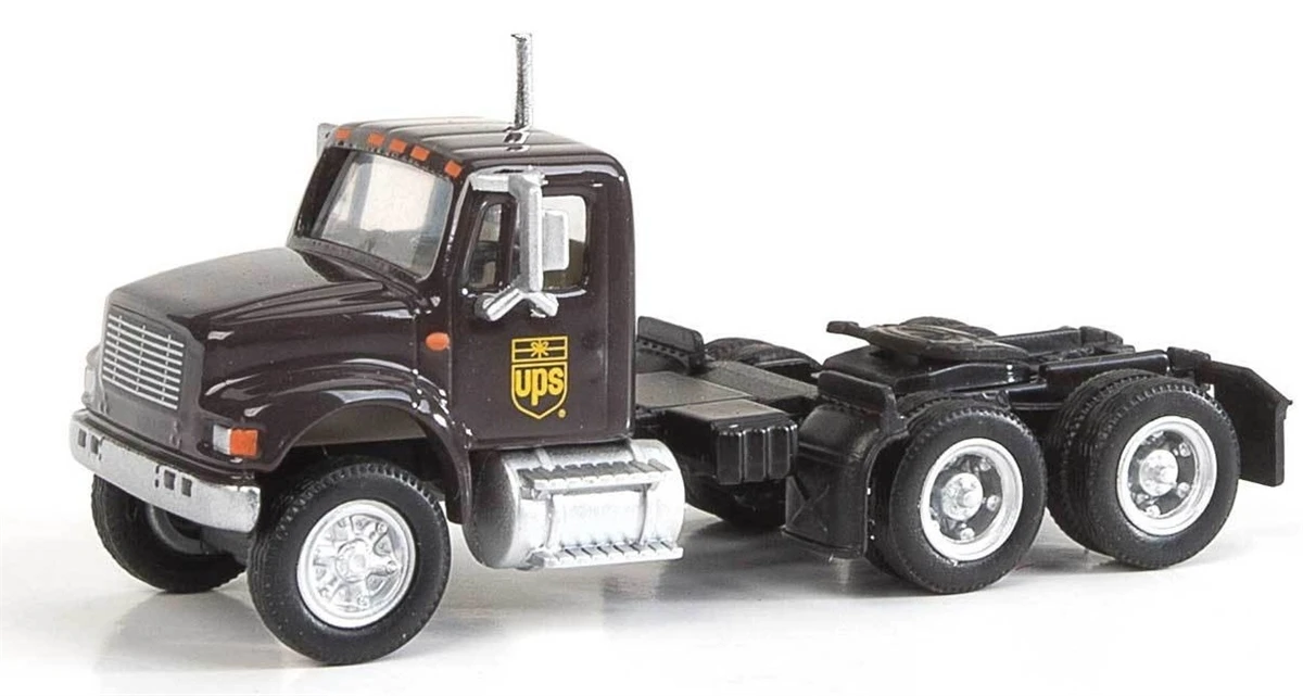 Walthers SceneMaster HO 949-11184 International 4900 Dual-Axle Semi Tractor Only, UPS (Bow Tie Shield Logo) 1 Walthers SceneMaster HO 949-11184 International 4900 Dual-Axle Semi Tractor Only, UPS (Bow Tie Shield Logo)