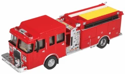 Walthers SceneMaster HO 949-13800 Heavy-Duty Fire Engine, Red