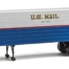 Walthers SceneMaster HO 949-2426 35' Fluted-Side Trailers, US Mail (2-Pack)