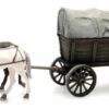 Artitec HO 387.285 Horse-Drawn Farm Wagon With Tarp And Accessories (2 Horses)