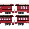 Athearn N 12403 34' Old Time Overton Passenger Cars, Boston And Maine (4)