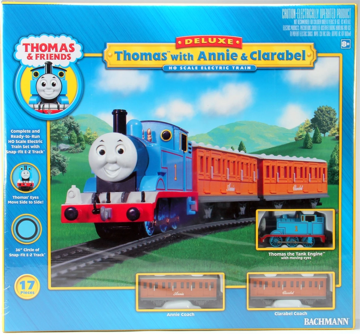 Bachmann HO 00642 Deluxe Thomas The Tank Engine With Annie And Clarabel Set Including E-Z Track 1 Bachmann HO 00642 Deluxe Thomas The Tank Engine With Annie And Clarabel Set Including E-Z Track