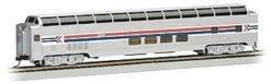 Bachmann Silver Series HO 13005 85' Budd Full Dome Car With LED Lighted Interior, Amtrak (Phase I)