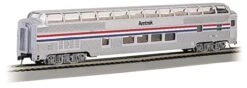 Bachmann HO Silver Series 13032 85' Budd Full Dome Car With LED Lighted Interior, Amtrak (Phase II)
