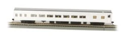 Bachmann HO 14208 85' Smoothside Coach With Lighted Interior, Unlettered (Aluminum)