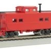 Bachmann Silver Series HO 16806 Northeastern-Style Steel Cupola Caboose, Painted/Unlettered
