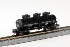 Bachmann Silver Series N 17151 40' 3-Dome Tank Car, Philadelphia Quartz #606