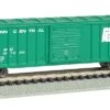 Bachmann Silver Series N 19662 ACF 50' 6" Outside-Braced Sliding Door Box Car, Penn Central #167335