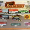 Bachmann N 24021 Super Chief Train Set With E-Z Track And Standard DC Power Pack, Atchison Topeka And Santa Fe