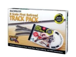 Bachmann N 44896 World's Greatest Hobby First Railroad E-Z Track Pack With Build Your First Model Railroad DVD, Narrated By Actor Michael Gross