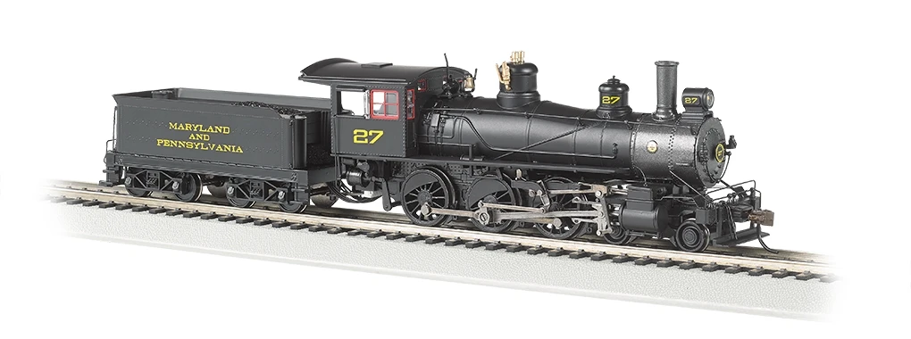 Bachmann HO 52204 Baldwin 4-6-0 Steam Locomotive, Maryland And Pennsylvania Railroad #27 1 Bachmann HO 52204 Baldwin 4-6-0 Steam Locomotive, Maryland And Pennsylvania Railroad #27