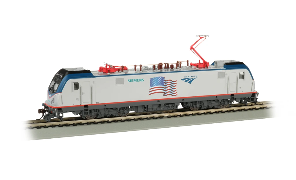 Bachmann HO 67404 Siemens ACS-64, Amtrak Demonstrator (American Flag) #600 (DCC And Sound Equipped) 1 Bachmann HO 67404 Siemens ACS-64, Amtrak Demonstrator (American Flag) #600 (DCC And Sound Equipped)