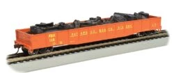 Bachmann Silver Series HO 71910 ACF 50' 6" Drop-End Gondola With Scrap Load, Patapsco And Back Rivers #129