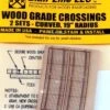 Blair Line N 028 Laser-Cut 19" Radius Curved Wood Grade Crossing (2 Sets)