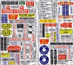 Blair Line N 051 "Main St." Storefront Signs