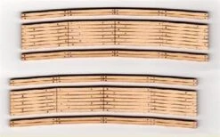 Blair Line HO 125 Laser-Cut 15" Radius Curved Wood Grade Crossing (2 Sets)