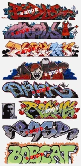 Blair Line HO 2258 Graffiti Decals Set #9