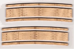 Blair Line HO 2802 Laser-Cut 32"-34" Radius Curved Wood Grade Crossing (2 Sets)