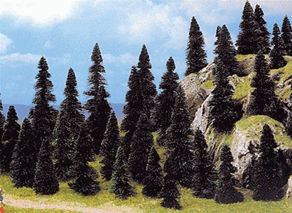 Busch HO 6497 Pine Tree Assortment 60mm To 110mm Tall (50) 1 Busch HO 6497 Pine Tree Assortment 60mm To 110mm Tall (50)