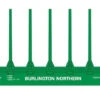 Bachmann HO 12903 52' Center-Beam Flat Car With Bulkheads, Burlington Northern #615816
