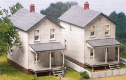 City Classics HO 112 Railroad Street Company House Kit (3 Houses)