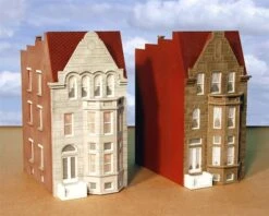 Custom Model Railroads HO Mt. Vernon Rowhouse End Units Kit