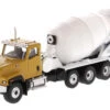 Diecast Masters HO 85512 Highline Series Cat CT681 Concrete Mixer, Yellow/White