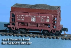 Fine N Scale 118 Taconite "Iron Ore" Loads With Extended Sides For Atlas Ore Car (4)
