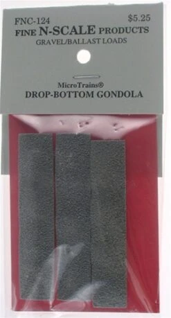 Fine N Scale 124 Gravel/Ballast Load For Micro-Trains Drop Bottom Gondolas (3)