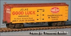 Fine N Scale 2101 36' Truss-Rod Refrigerator Car Kit, Undecorated (2)
