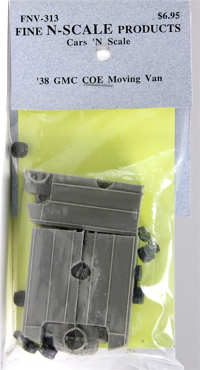 Fine N Scale 313 '38 GMC COE Moving Van Kits (3) 1 Fine N Scale 313 '38 GMC COE Moving Van Kits (3)