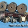 Fine N Scale 550 Cable Spools, Assorted Sizes (16)