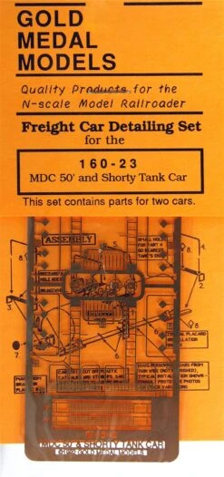 Gold Medal Models N 160-23 MDC 50' And Shorty Tank Cars Freight Car Detailing Set 3 Gold Medal Models N 160-23 MDC 50' And Shorty Tank Cars Freight Car Detailing Set -ToyHaven Store GMM 160 23 3 23801.1504130517