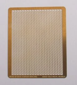 Gold Medal Models N 160-63 18" Wide X-Bracing For Steel Girders (1,000 Scale Feet)