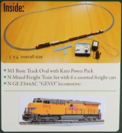 Kato N 1060023 GE ES44AC Gevo And Mixed Freight Starter Set, Union Pacific -ToyHaven Store KAT 1060023 3 34595.1504130079