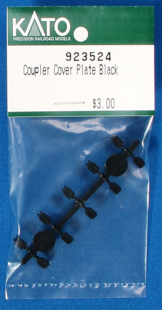 Kato N 923524 Coupler Cover Plate, Black 1 Kato N 923524 Coupler Cover Plate, Black