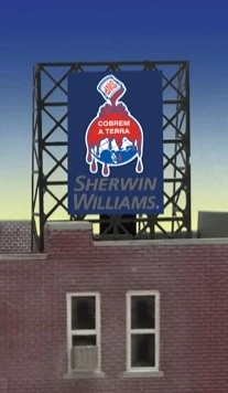 Miller Engineering N/Z 33-8935 Sherwin Williams Billboard, Animated Neon Style Sign Kit